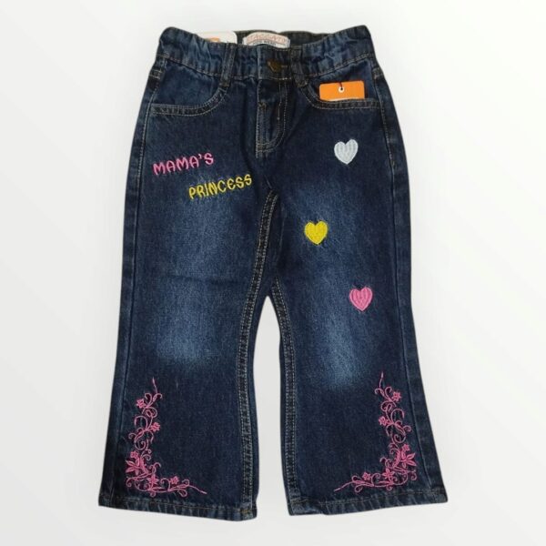 Girl's Embroidered Denim Jeans